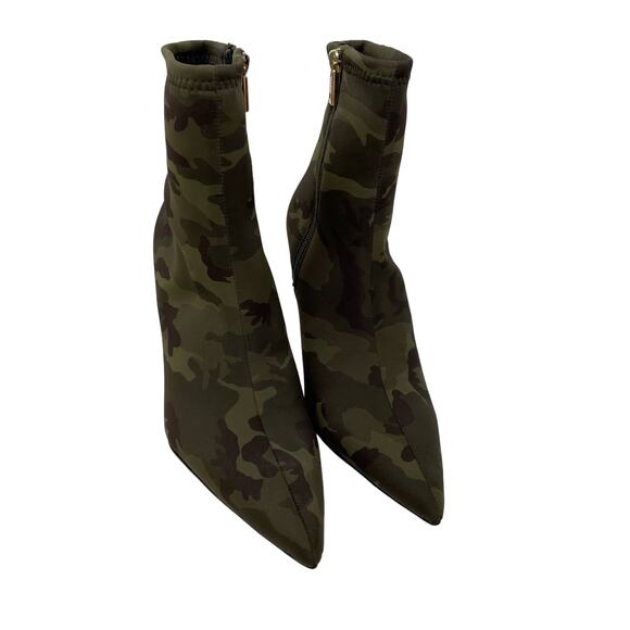 Good American High Kickstand Bootie Size 7 Camo Neoprene GA116N-X - Picture 7 of 8